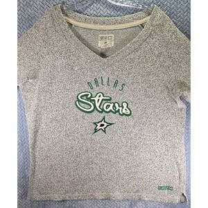 NHL CCM Comfy Crew Retro Dallas Stars Hockey V-Neck Sweater  Women's Size 2XL